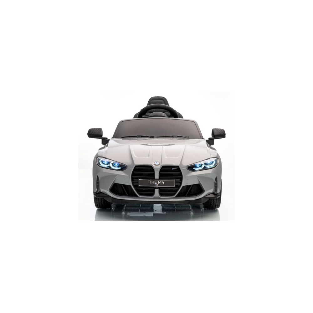 BMW m4 SZARY Auto na akumulator EVA Skóra pilot Akumulator litowo-jonowy