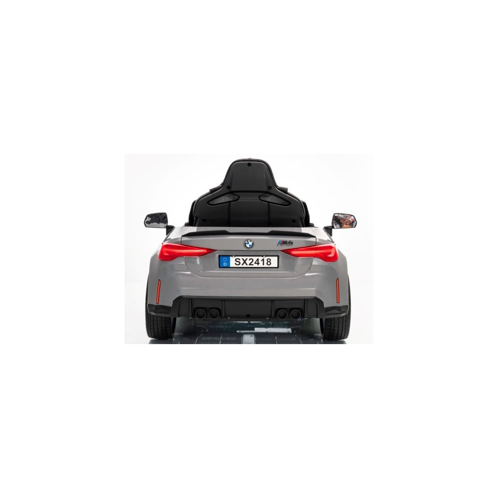 BMW m4 SZARY Auto na akumulator EVA Skóra pilot Akumulator litowo-jonowy