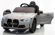 BMW m4 SZARY Auto na akumulator EVA Skóra pilot Akumulator litowo-jonowy