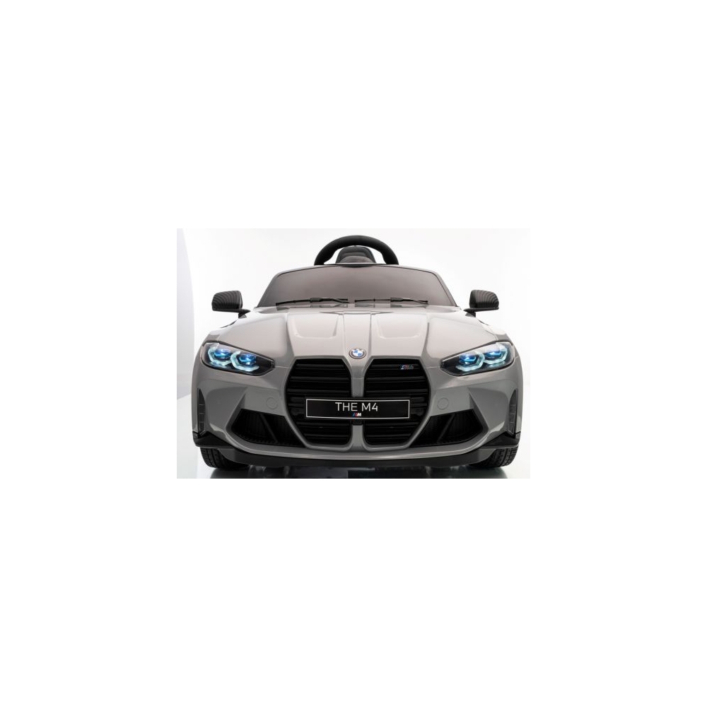 BMW m4 SZARY Auto na akumulator EVA Skóra pilot Akumulator litowo-jonowy