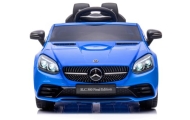 Mercedes SLC 300 niebieski Piankowe Koła Eva, miękki fotelik Licencja Akumulator litowo-jonowy