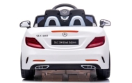 Mercedes SLC 300 biały  Piankowe Koła Eva, miękki fotelik Licencja Akumulator litowo-jonowy