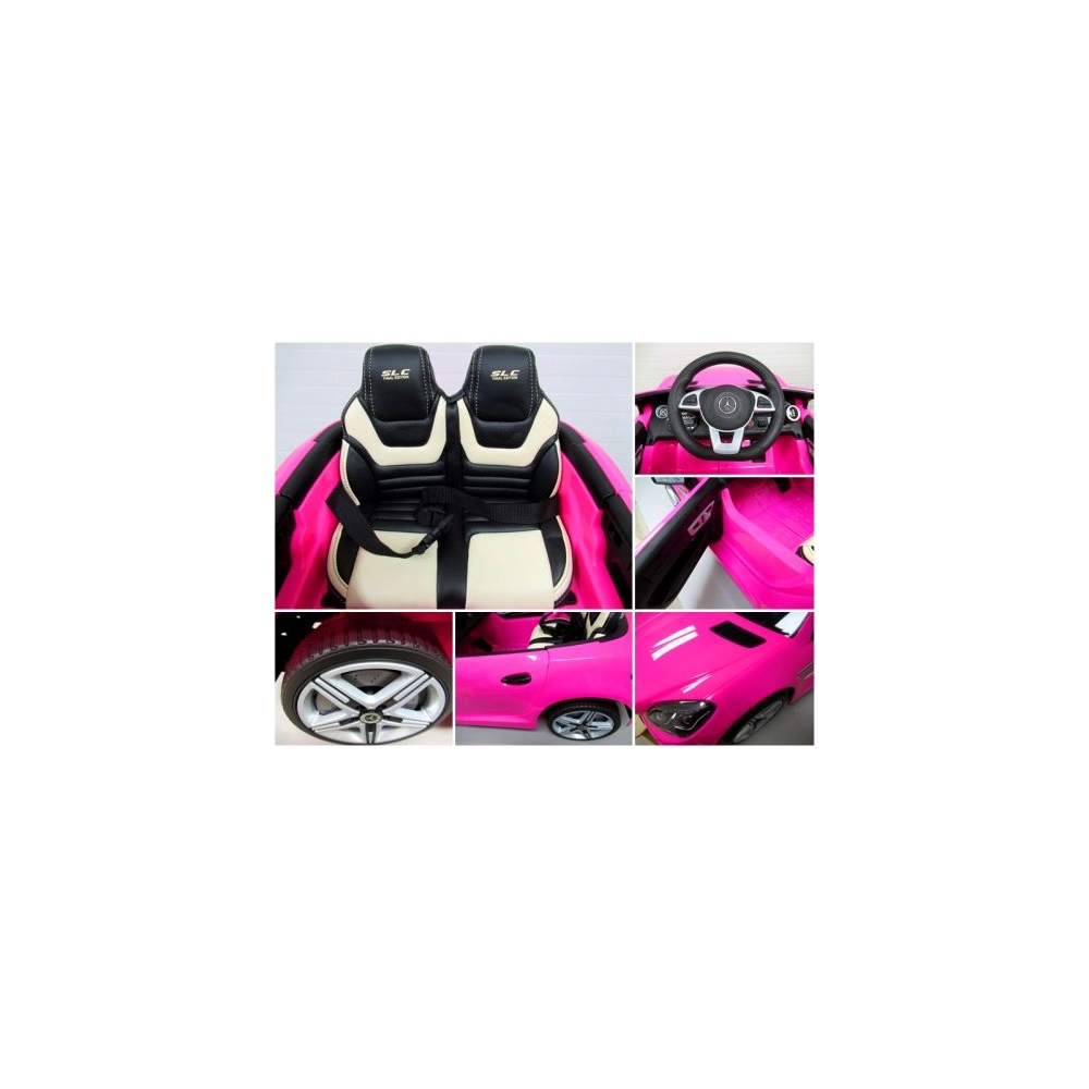 Elektromobilis Mercedes SLC 300, Pink-Elektromobiliai vaikams, Mašinos-e-vaikas