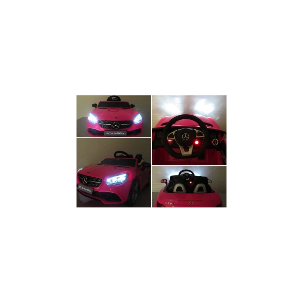 Elektromobilis Mercedes SLC 300, Pink-Elektromobiliai vaikams, Mašinos-e-vaikas