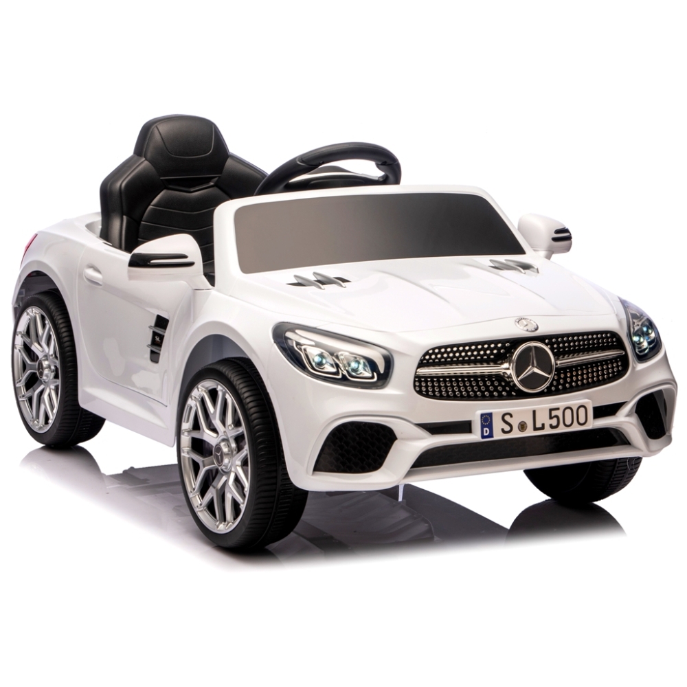Elektromobilis Mercedes SL500, White-Elektromobiliai vaikams, Mašinos-e-vaikas