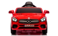 Mercedes SL500 czerwony Piankowe Koła Eva, miękki fotelik Licencja Akumulator litowo-jonowy