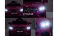 Mercedes SL500 różowy Piankowe Koła Eva, miękki fotelik Licencja Akumulator litowo-jonowy