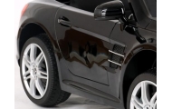 Mercedes SL500 Czarny Piankowe Koła Eva, miękki fotelik Licencja Akumulator litowo-jonowy