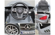 Mercedes SL500 Szary Piankowe Koła Eva, miękki fotelik Licencja Akumulator litowo-jonowy