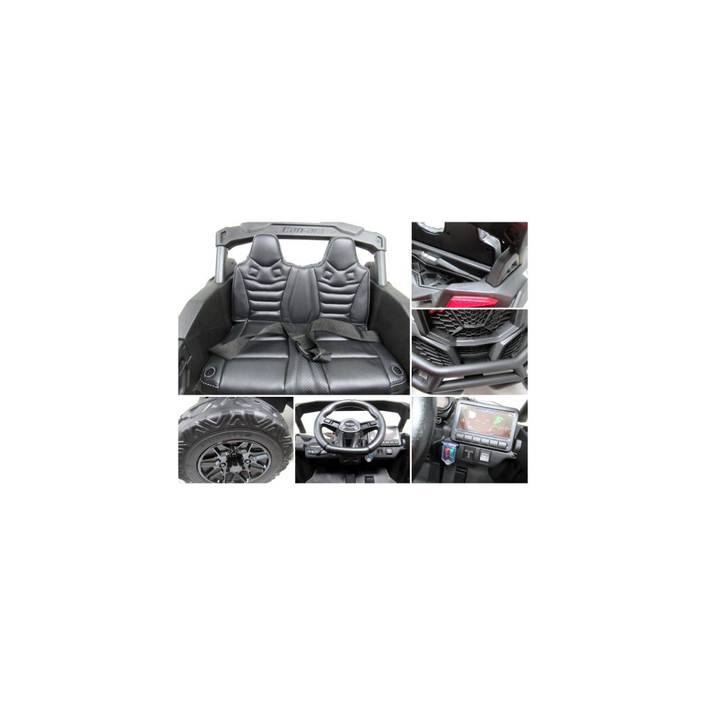 Elektrinis Buggy Can Am Maverick 4x4 4x200 W, MĖLYNAS-Elektromobiliai vaikams, Keturračiai ir bagiai-e-vaikas