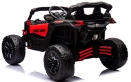 Elektrinis Buggy Can Am Maverick 4x4 4x200 W, Raudonas-Elektromobiliai vaikams, Keturračiai ir bagiai-e-vaikas