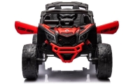 Elektrinis Buggy Can Am Maverick 4x4 4x200 W, Raudonas-Elektromobiliai vaikams, Keturračiai ir bagiai-e-vaikas
