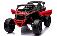 Can Am Maverick  Czerwony  4x4 4x200 WAT Auto na akumulator EVA SKÓRA Pilot Aku LI-ON