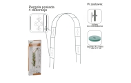 Metalinė sodo arka rožėms, gėlėms, vijokliniams augalams 240 cm žalia