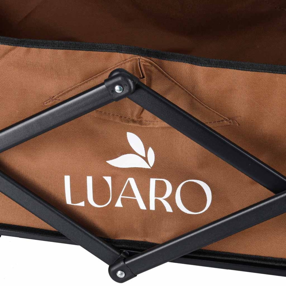 Sulankstomas paplūdimio transportavimo vežimėlis LUARO su stalu 2in1