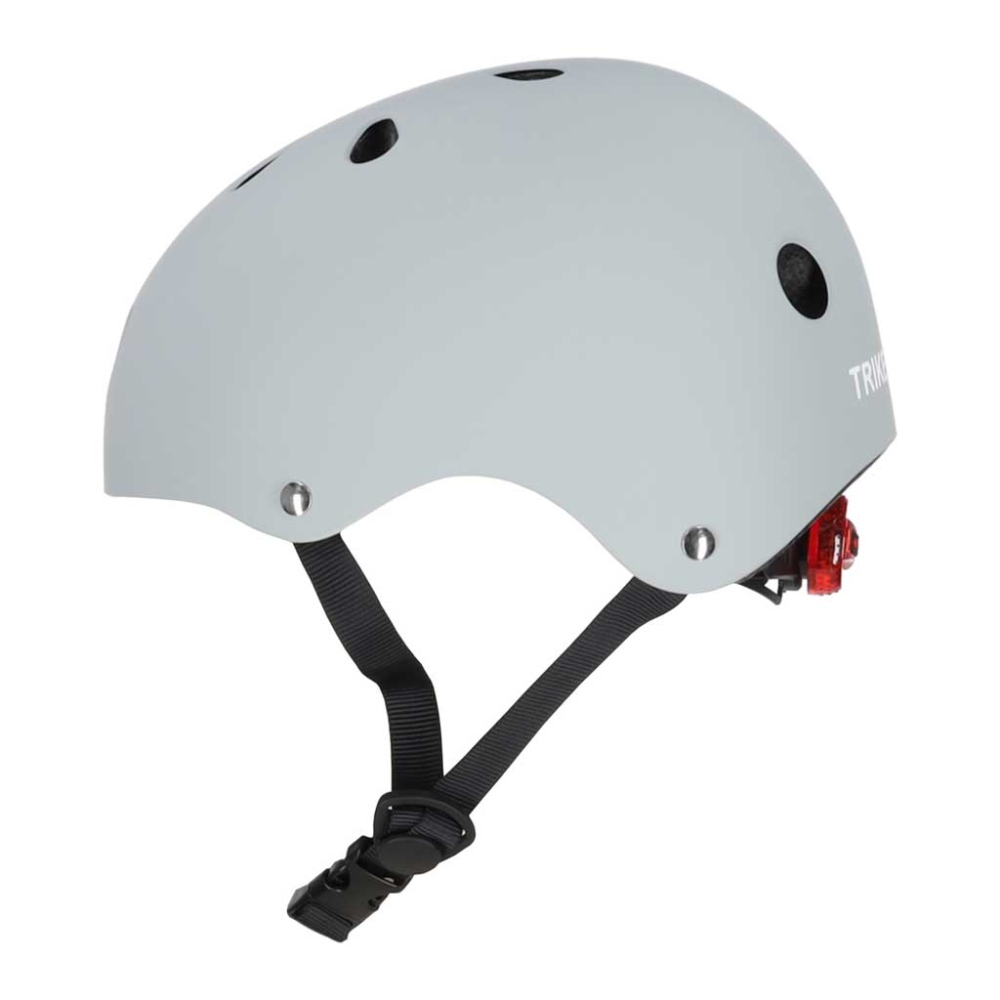 Vaikiškas reguliuojamas dviratininko šalmas Trike Fix LED M 55-58cm tamsiai pilkas-Judėjimui, Šalmai, apsaugos-e-vaikas