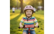 Vaikiškas reguliuojamas dviratininko šalmas Trike Fix LED M 55-58cm violetinės spalvos-Judėjimui, Šalmai, apsaugos-e-vaikas