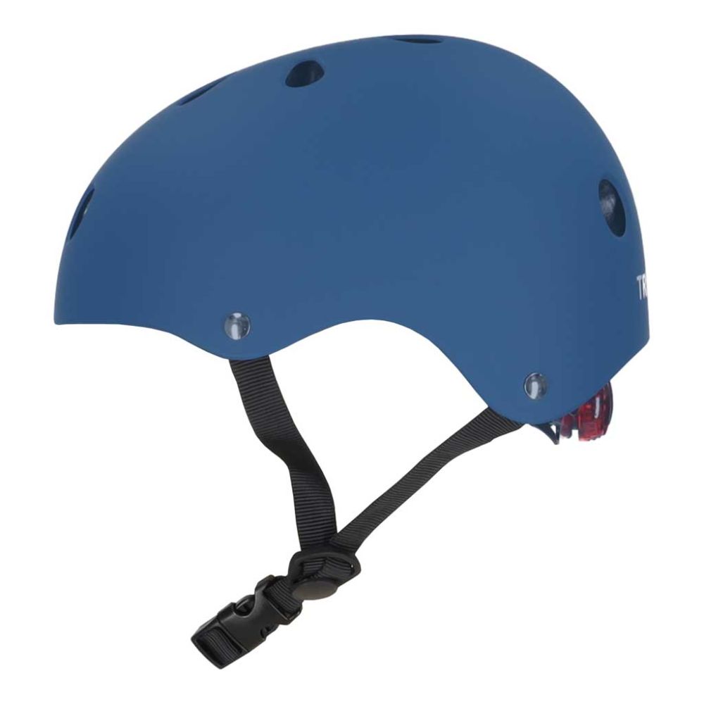 Vaikiškas reguliuojamas dviratininko šalmas Trike Fix LED M 55-58cm tamsiai mėlynas-Judėjimui, Šalmai, apsaugos-e-vaikas