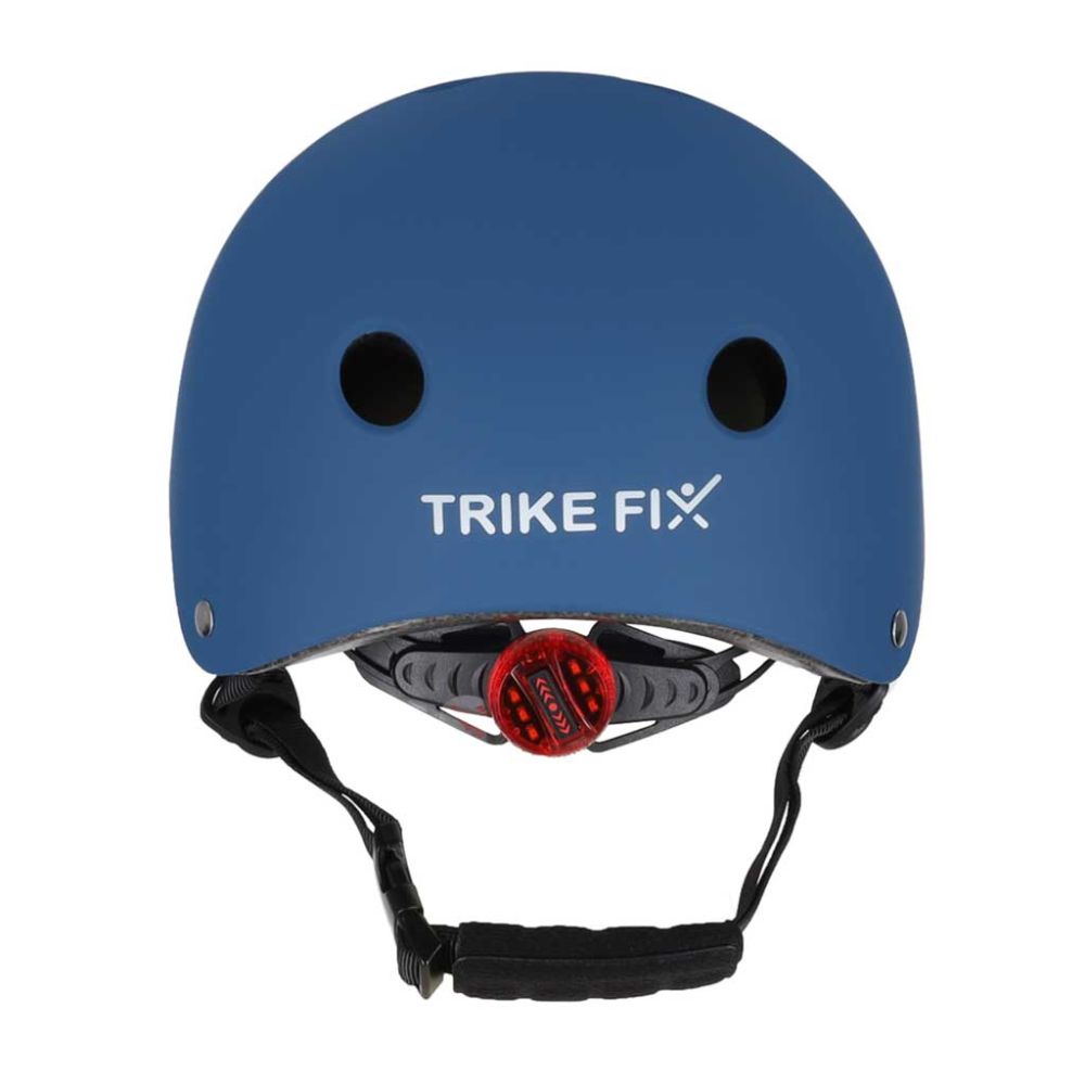 Vaikiškas reguliuojamas dviratininko šalmas Trike Fix LED M 55-58cm tamsiai mėlynas-Judėjimui, Šalmai, apsaugos-e-vaikas