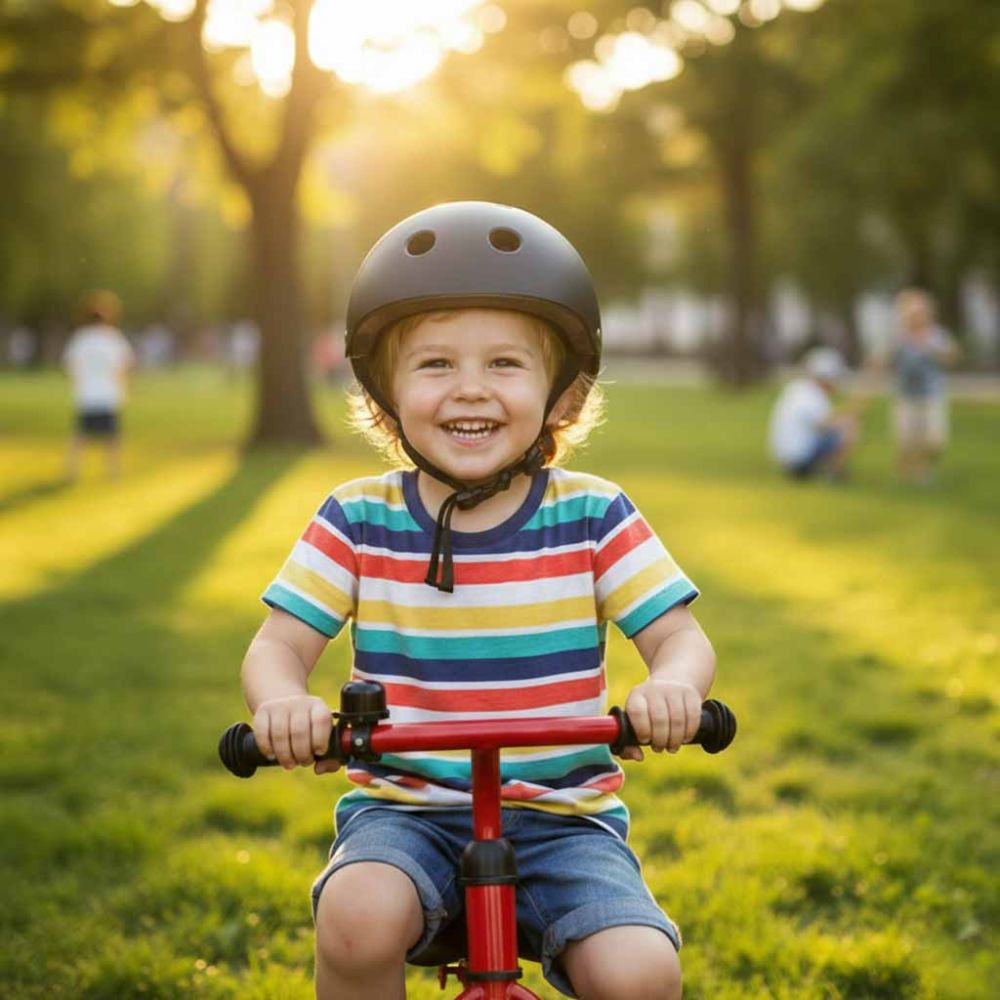 Vaikiškas reguliuojamas dviratininko šalmas Trike Fix LED M 55-58cm juodas-Judėjimui, Šalmai, apsaugos-e-vaikas