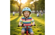 Vaikiškas reguliuojamas dviratininko šalmas Trike Fix LED M 55-58cm mėlynas-Judėjimui, Šalmai, apsaugos-e-vaikas