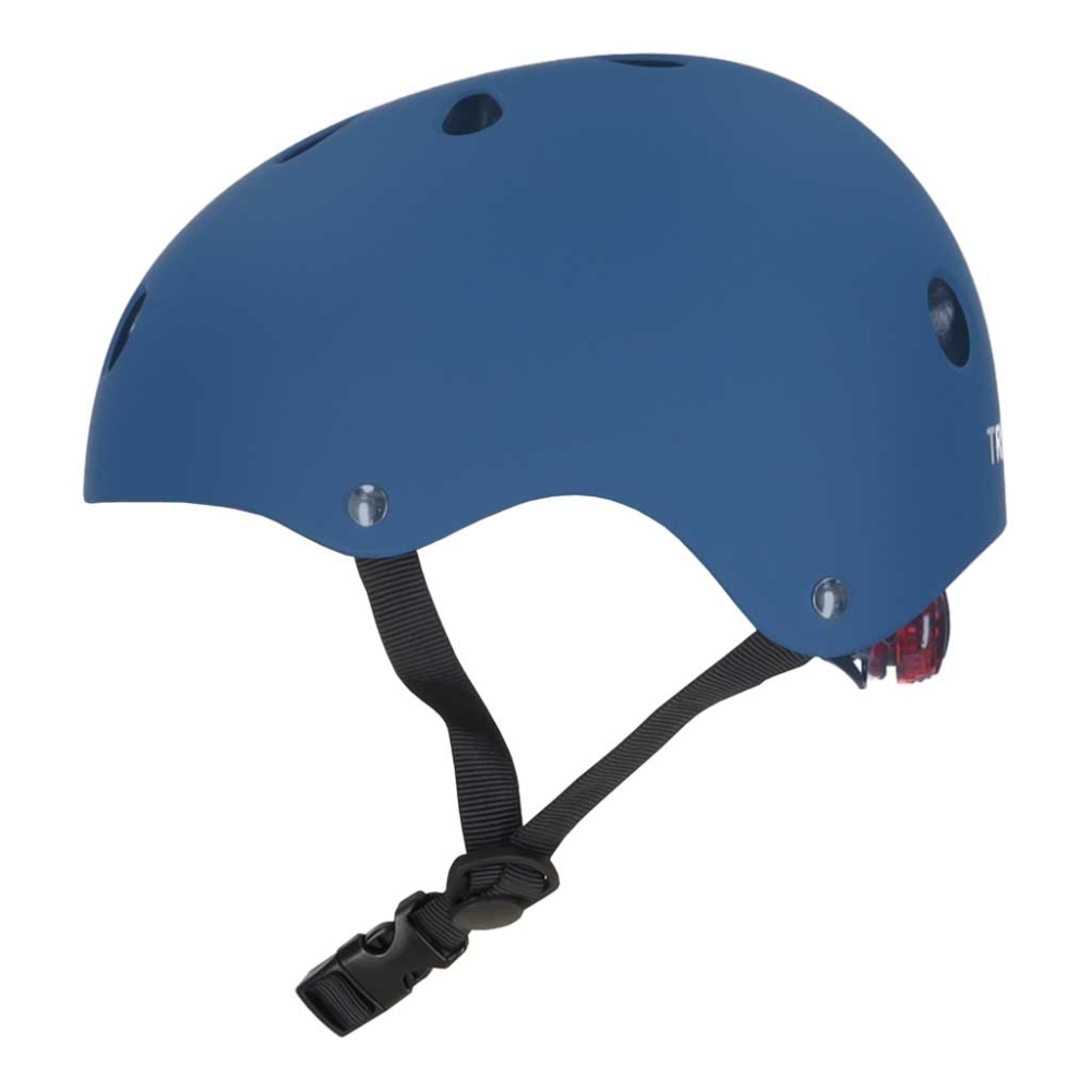 Vaikiškas reguliuojamas dviratininko šalmas Trike Fix LED S 48-54cm tamsiai mėlynas-Judėjimui, Šalmai, apsaugos-e-vaikas
