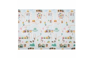 Švietimo putplasčio kilimėlis dvipusis sulankstomas 150x200cm balionai gatvė