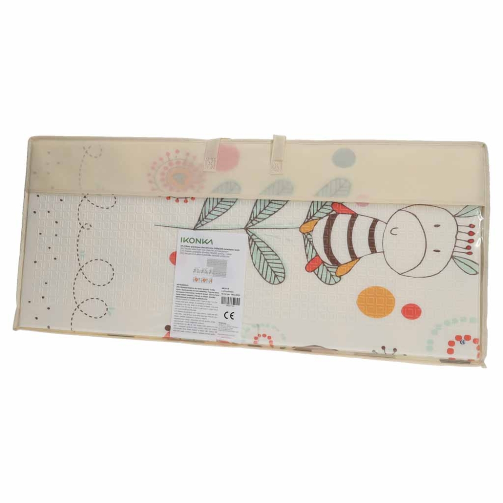 Edukacinis dvipusis sulankstomas putplasčio kilimėlis 180x200cm, gyvūnai-Žaislai, Kūdikiams, Lavinamieji kilimėliai-e-vaikas