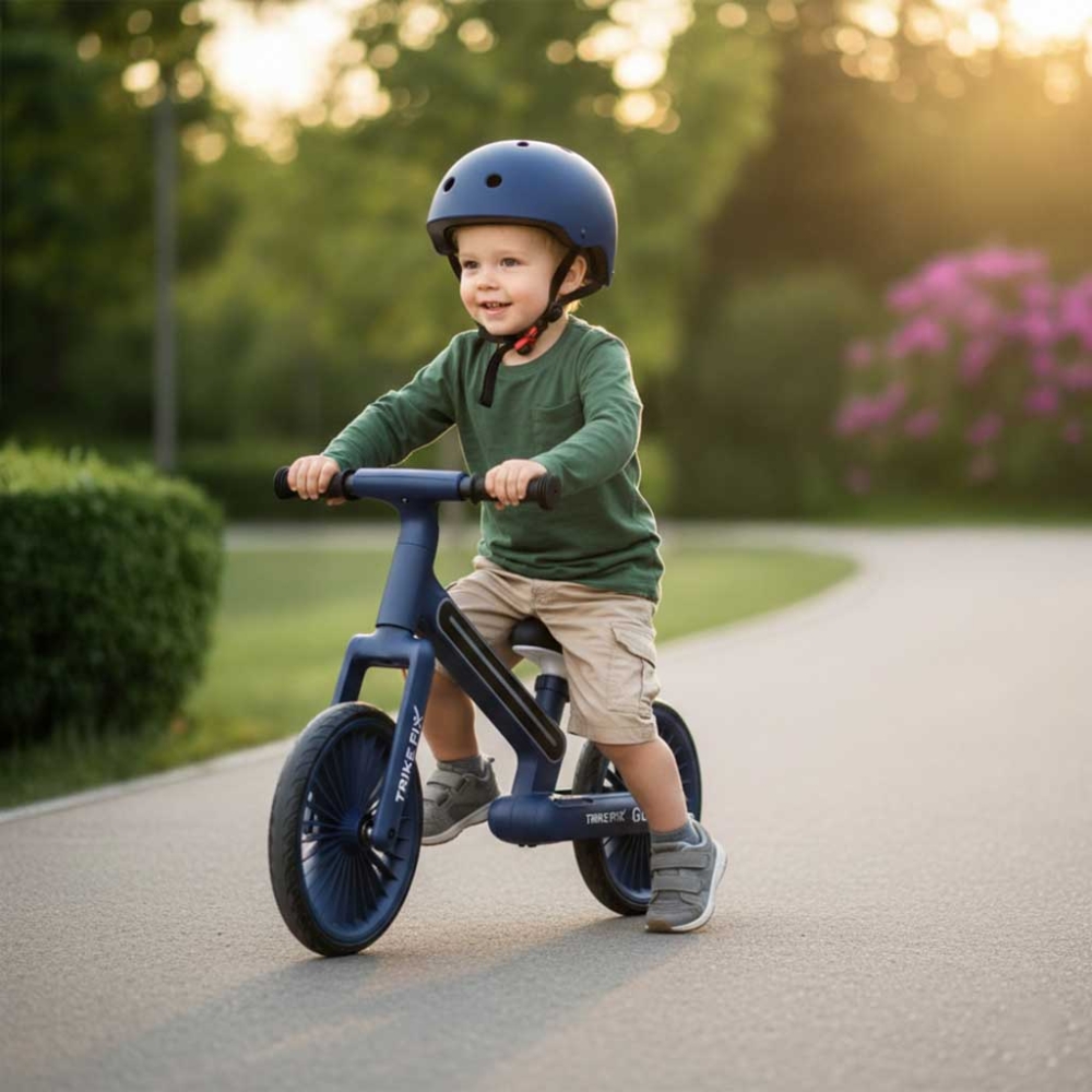 Balansinis dviratis Trike Fix Glow LED, tamsiai mėlynas-Judėjimui, Balansiniai dviratukai-e-vaikas