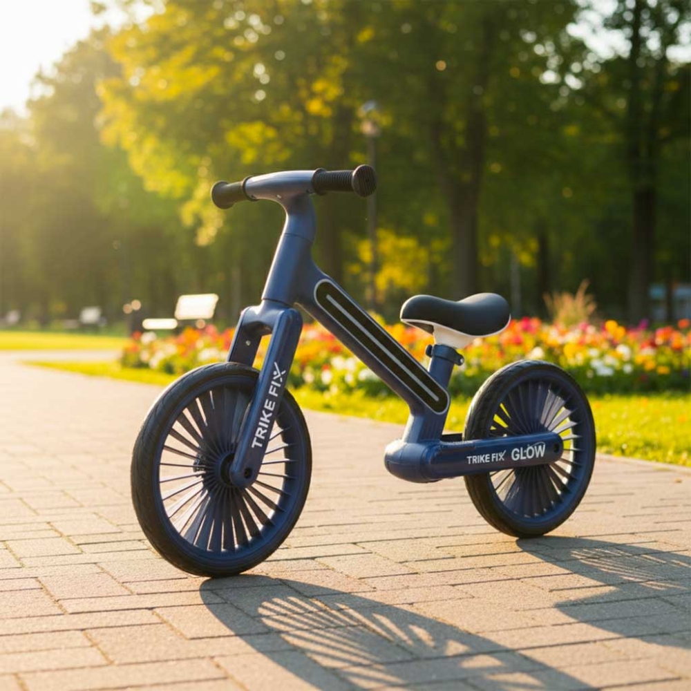 Balansinis dviratis Trike Fix Glow LED, tamsiai mėlynas-Judėjimui, Balansiniai dviratukai-e-vaikas