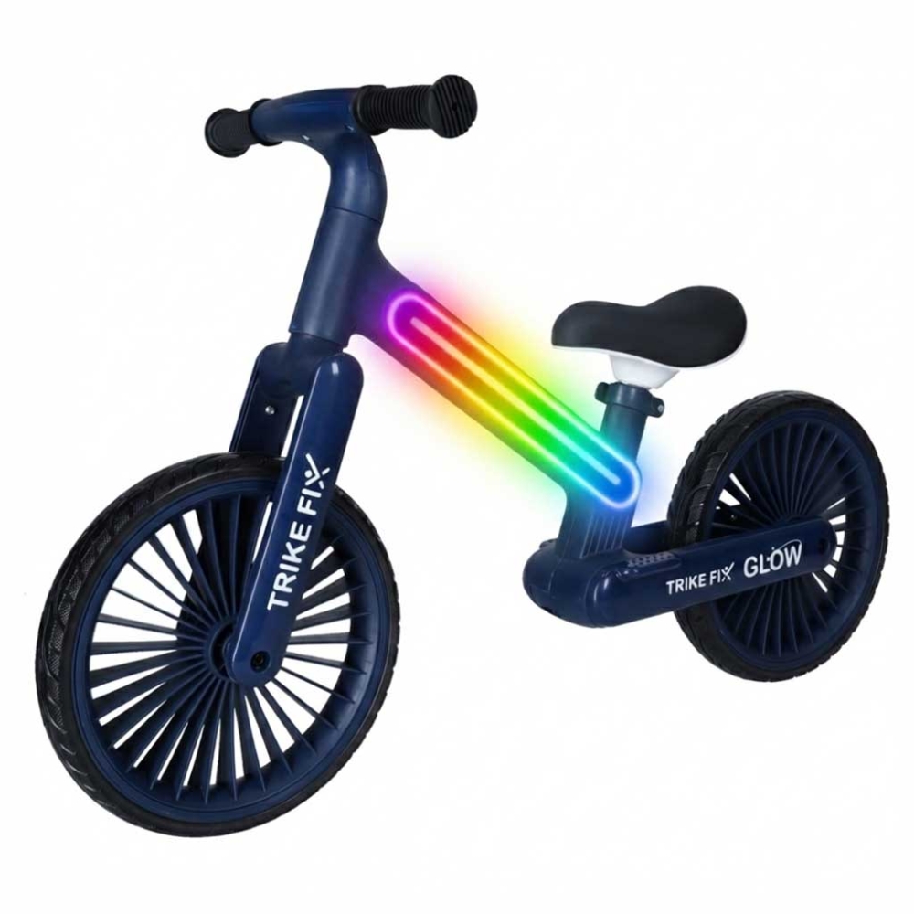 Balansinis dviratis Trike Fix Glow LED, tamsiai mėlynas-Judėjimui, Balansiniai dviratukai-e-vaikas