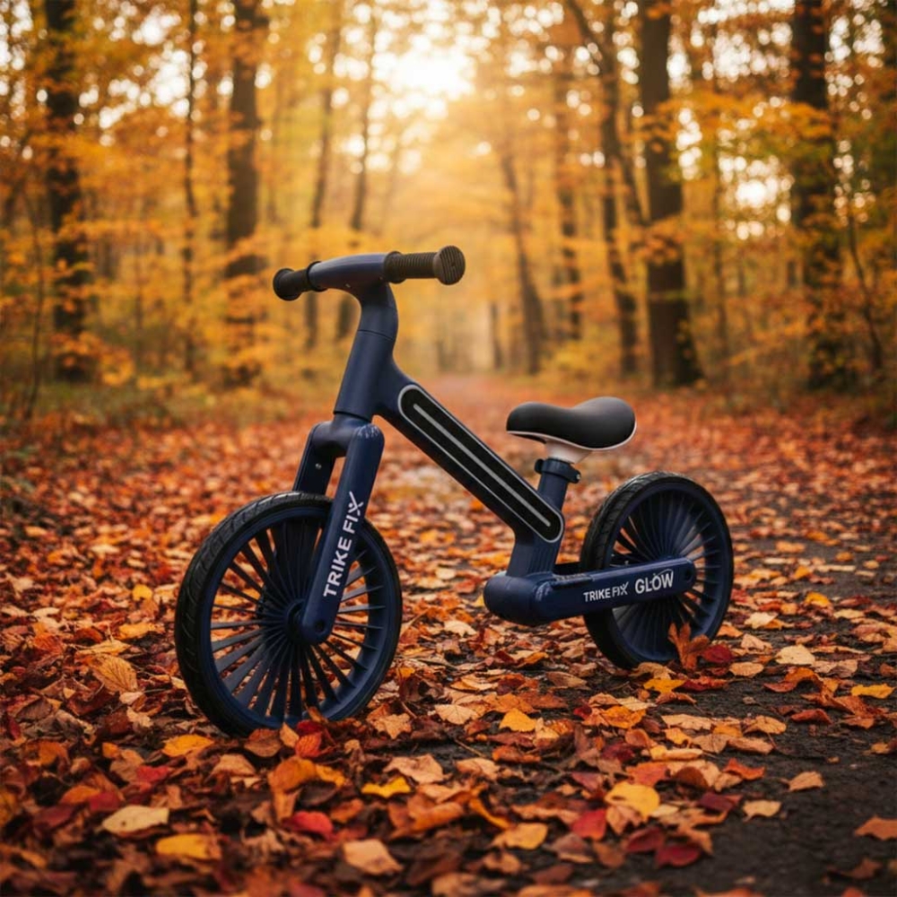 Balansinis dviratis Trike Fix Glow LED, tamsiai mėlynas-Judėjimui, Balansiniai dviratukai-e-vaikas
