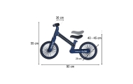Balansinis dviratis Trike Fix Glow LED, tamsiai mėlynas-Judėjimui, Balansiniai dviratukai-e-vaikas
