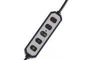 Reguliuojama LED blakstienų priauginimo lempa, 36 W, kosmetinė, be šešėlių, arkinė, aukso sp.