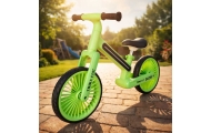 Balansinis dviratis Trike Fix Glow LED rėmas, neoninė žalia-Judėjimui, Balansiniai dviratukai-e-vaikas