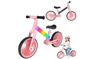 Balansinis dviratis Trike Fix Glow LED rėmas, rožinis-Judėjimui, Balansiniai dviratukai-e-vaikas