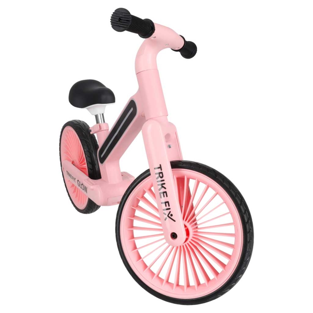 Balansinis dviratis Trike Fix Glow LED rėmas, rožinis-Judėjimui, Balansiniai dviratukai-e-vaikas