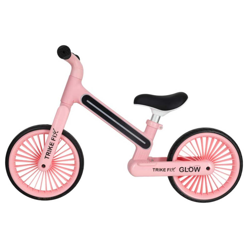 Balansinis dviratis Trike Fix Glow LED rėmas, rožinis-Judėjimui, Balansiniai dviratukai-e-vaikas
