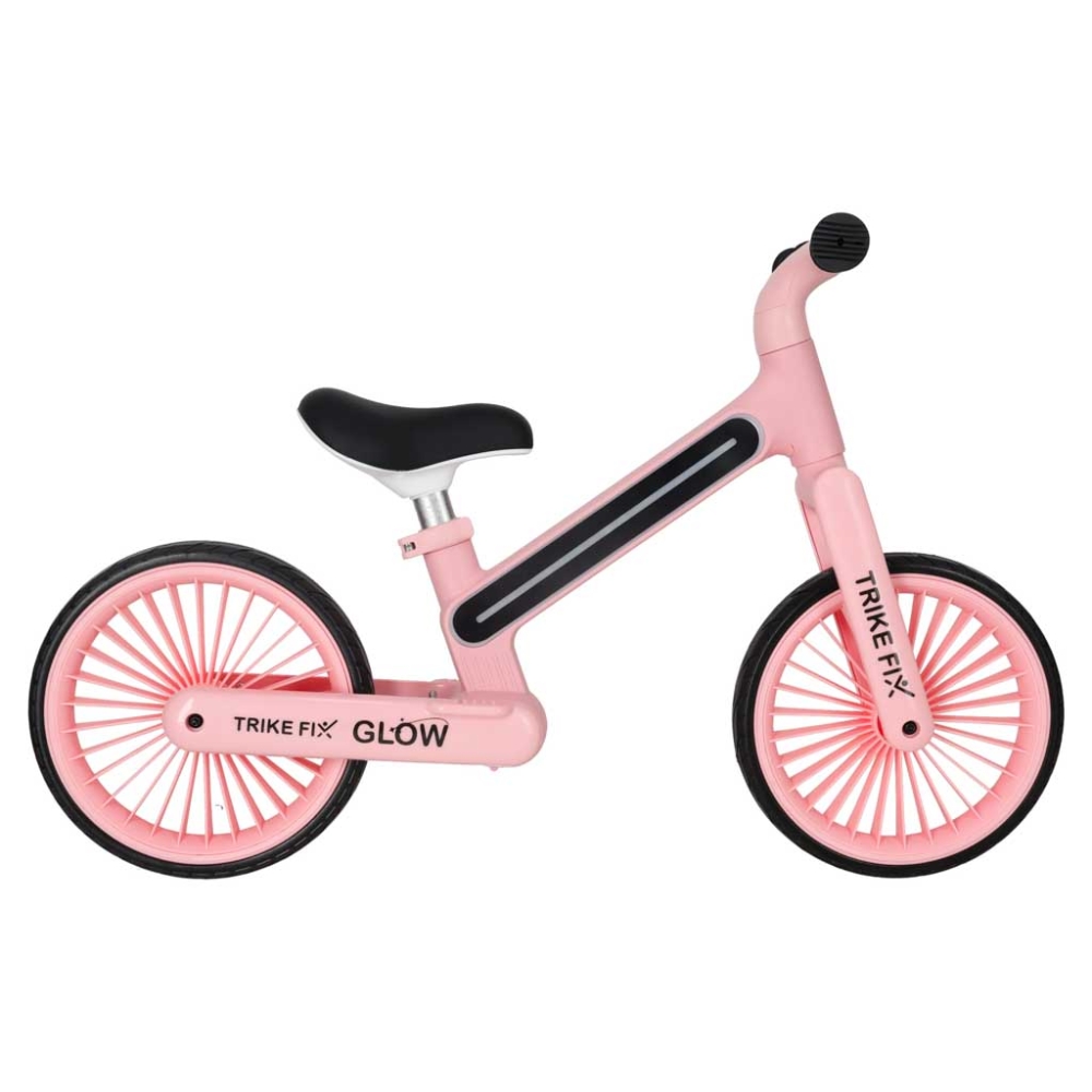Balansinis dviratis Trike Fix Glow LED rėmas, rožinis-Judėjimui, Balansiniai dviratukai-e-vaikas