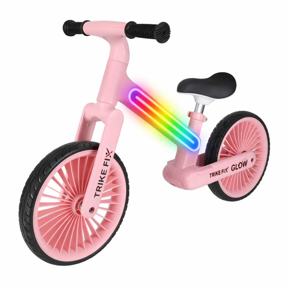 Balansinis dviratis Trike Fix Glow LED rėmas, rožinis-Judėjimui, Balansiniai dviratukai-e-vaikas