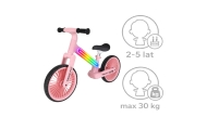 Balansinis dviratis Trike Fix Glow LED rėmas, rožinis-Judėjimui, Balansiniai dviratukai-e-vaikas