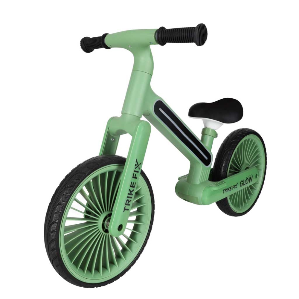 Balansinis dviratis Trike Fix Glow LED rėmas, žalias-Judėjimui, Balansiniai dviratukai-e-vaikas