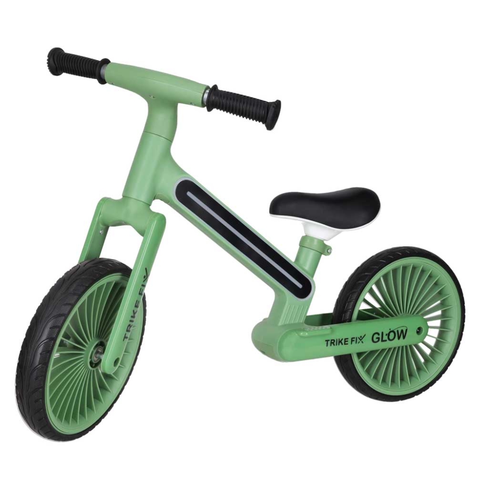 Balansinis dviratis Trike Fix Glow LED rėmas, žalias-Judėjimui, Balansiniai dviratukai-e-vaikas