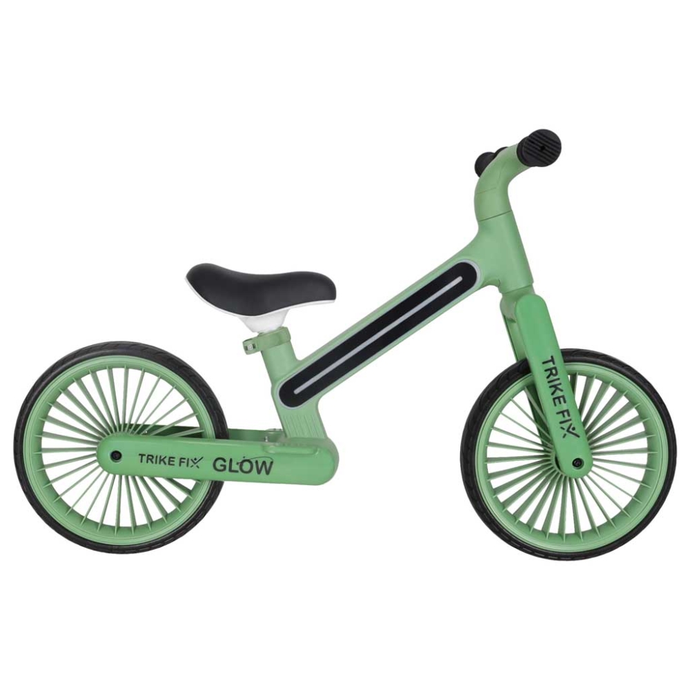Balansinis dviratis Trike Fix Glow LED rėmas, žalias-Judėjimui, Balansiniai dviratukai-e-vaikas