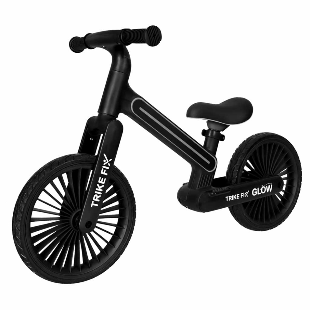 Balansinis dviratis Trike Fix Glow LED rėmas, juodas-Judėjimui, Balansiniai dviratukai-e-vaikas