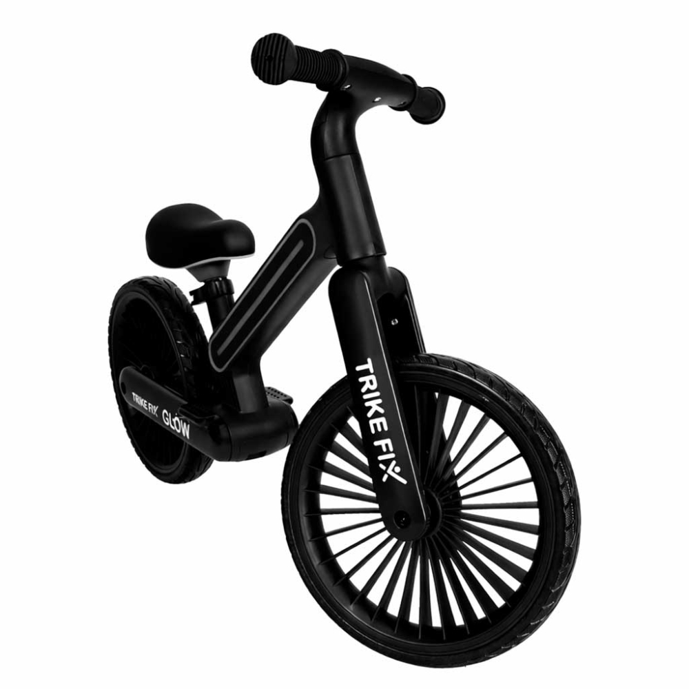 Balansinis dviratis Trike Fix Glow LED rėmas, juodas-Judėjimui, Balansiniai dviratukai-e-vaikas