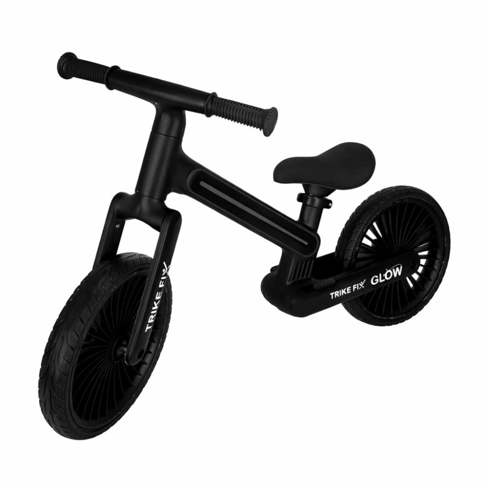 Balansinis dviratis Trike Fix Glow LED rėmas, juodas-Judėjimui, Balansiniai dviratukai-e-vaikas