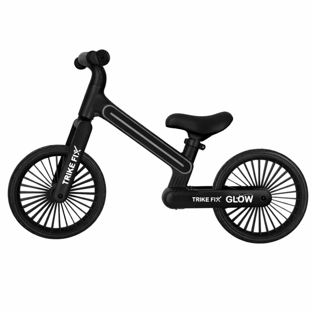 Balansinis dviratis Trike Fix Glow LED rėmas, juodas-Judėjimui, Balansiniai dviratukai-e-vaikas