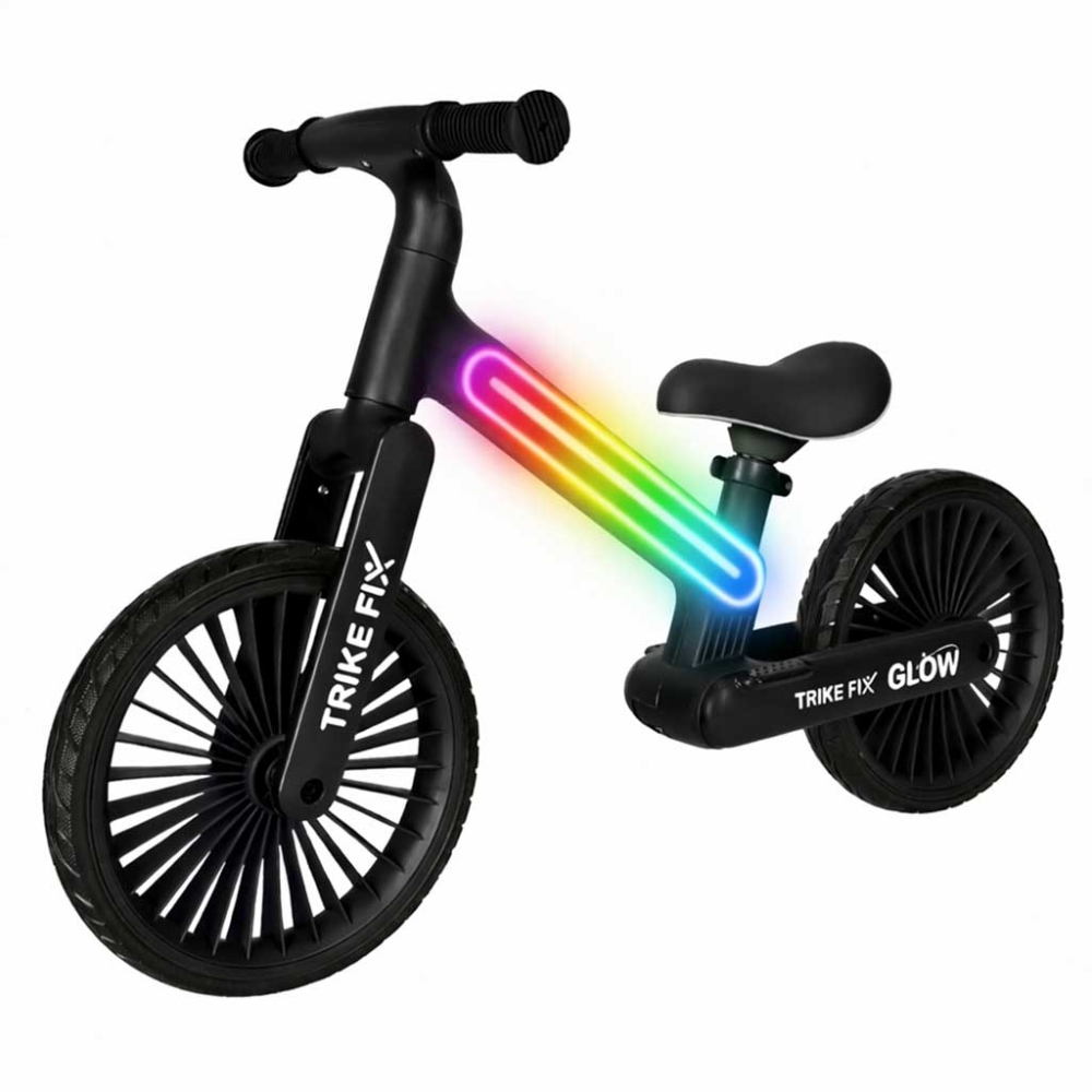 Balansinis dviratis Trike Fix Glow LED rėmas, juodas-Judėjimui, Balansiniai dviratukai-e-vaikas
