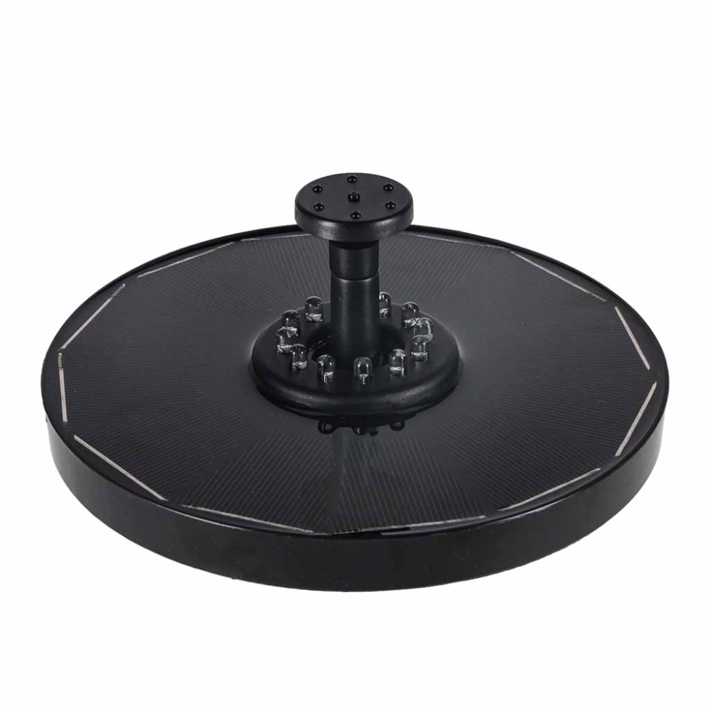 Saulės energija varomas tvenkinio fontanas LUARO, LED RGB, 16 cm
